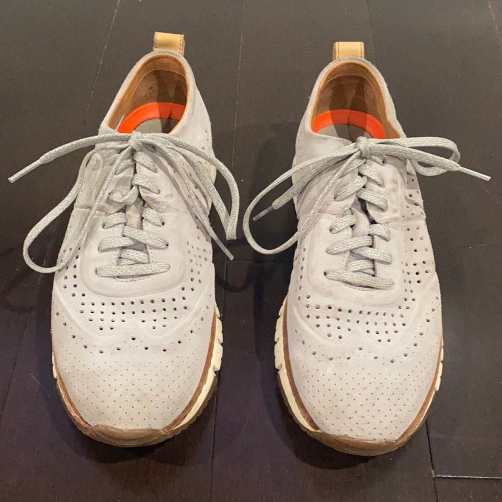 Cole Haan ZERØGRAND Grey Suede Sneakers Size 7